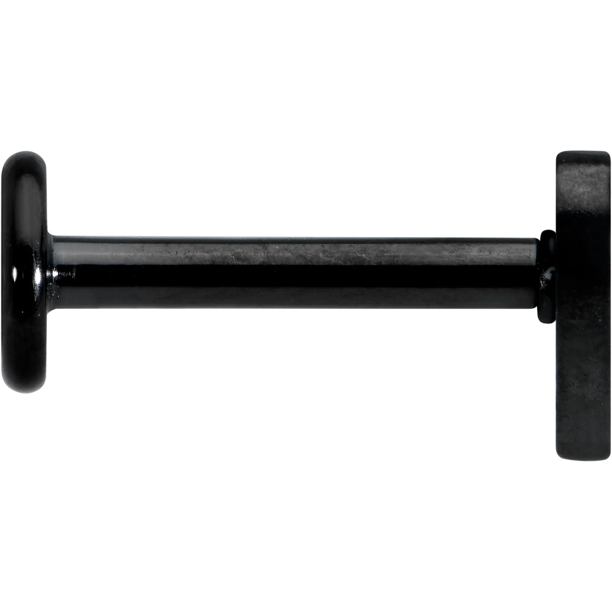 16 Gauge 5/16 Black Simple Heart Internally Threaded Labret Tragus