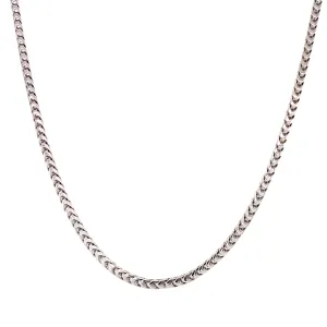 18K White Gold Italian Link Chain