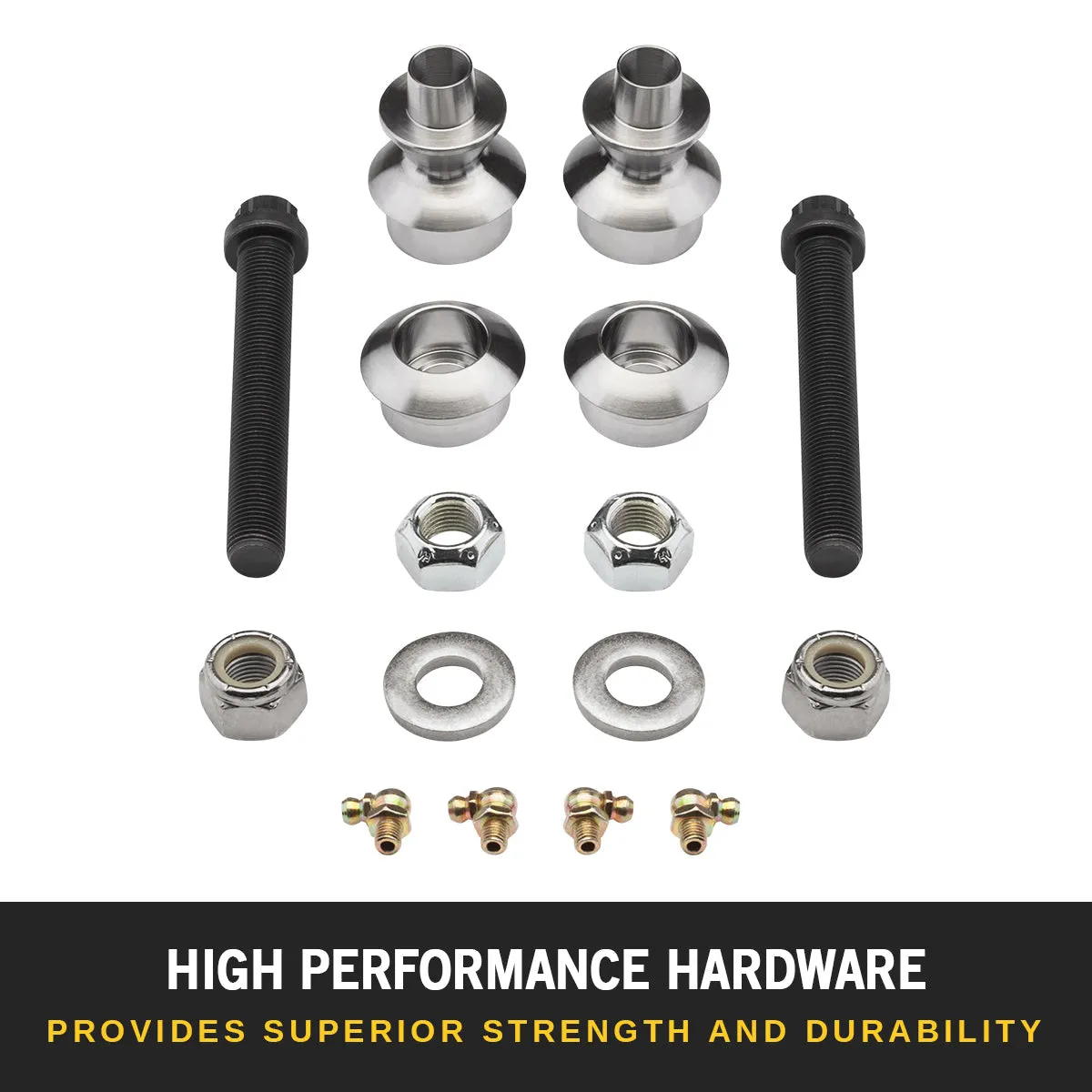 2006-2008 Lincoln Mark LT Upper Control Arms with Uni-Ball FK Bearings & Polyurethane Bushings 2WD 4WD