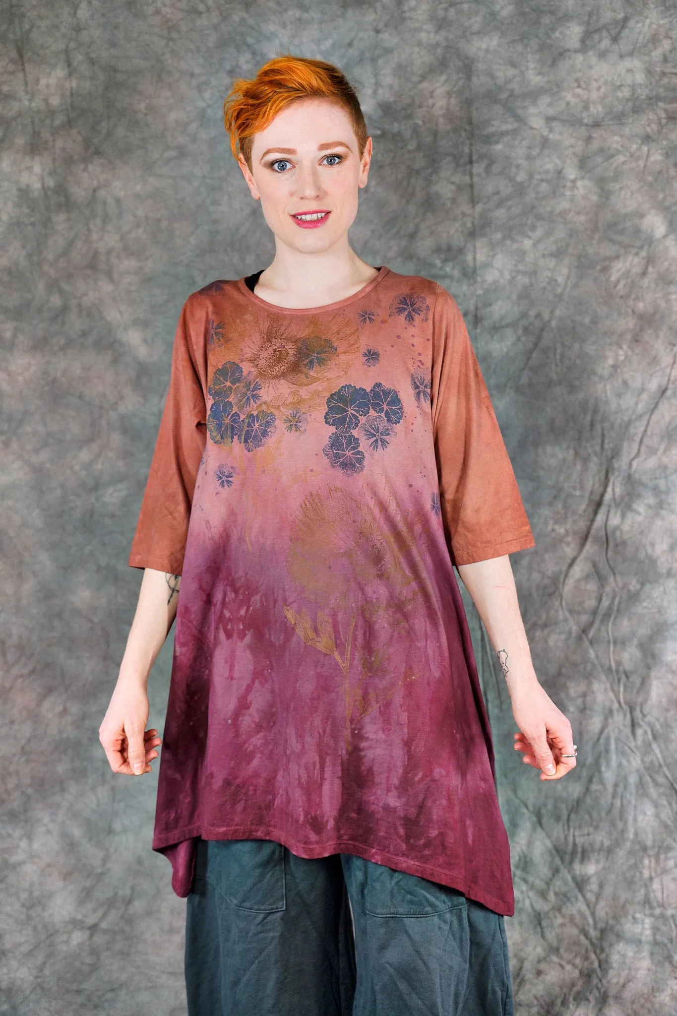 2359 Wander Tunic Citrus & Wine-P