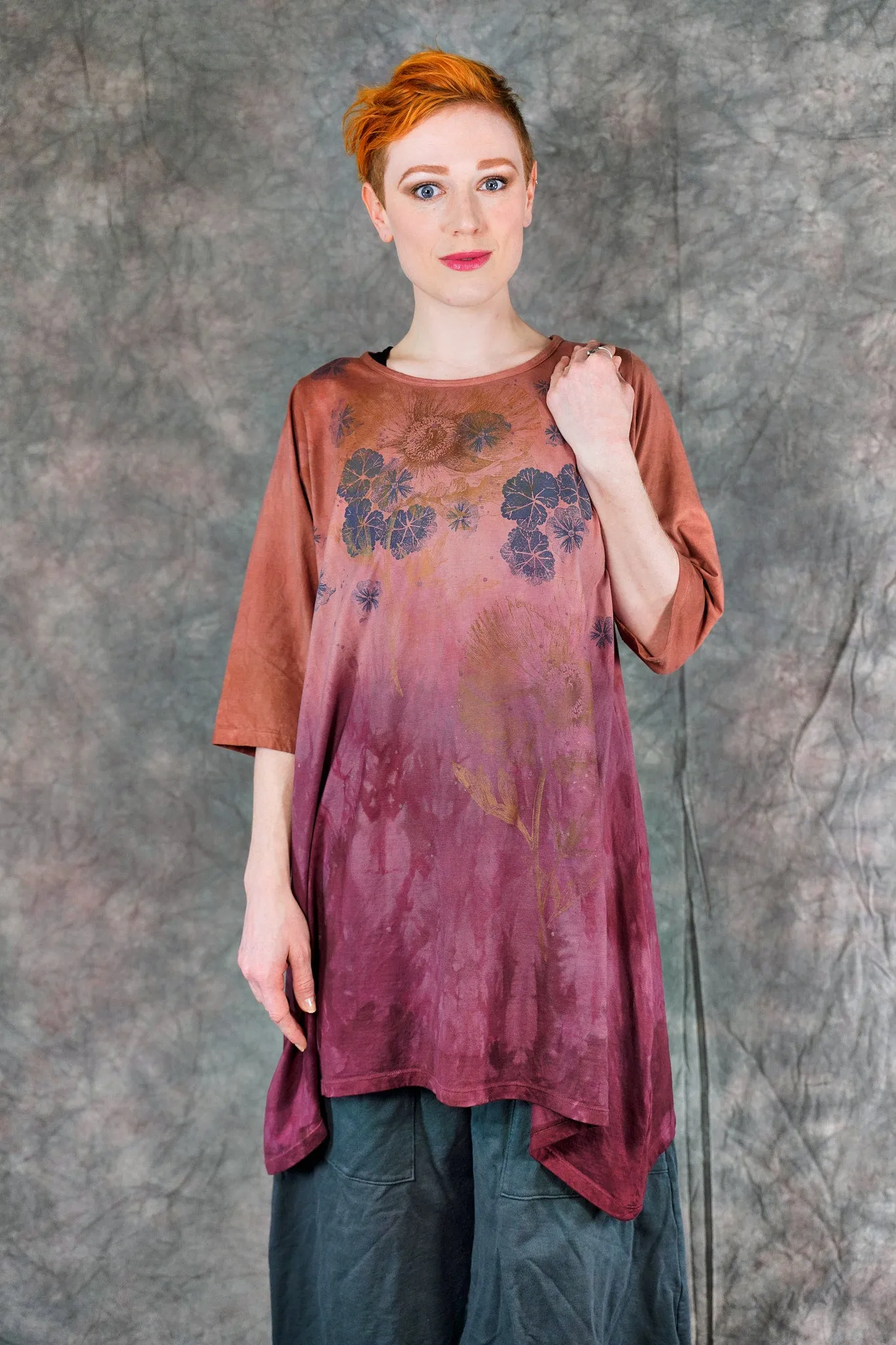 2359 Wander Tunic Citrus & Wine-P