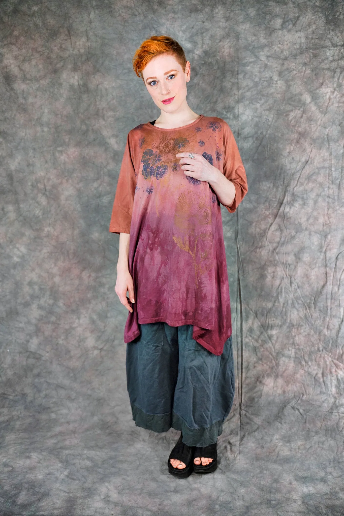 2359 Wander Tunic Citrus & Wine-P