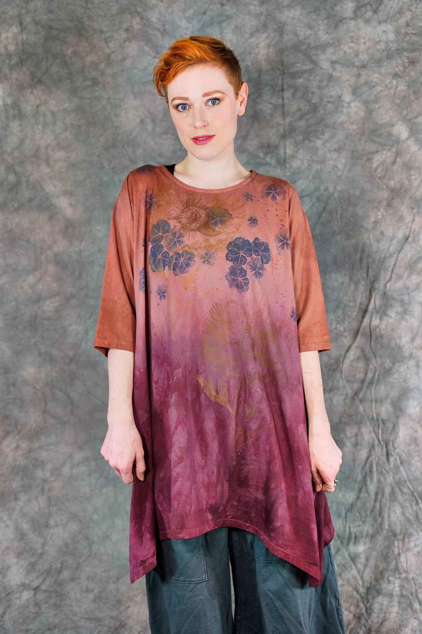 2359 Wander Tunic Citrus & Wine-P