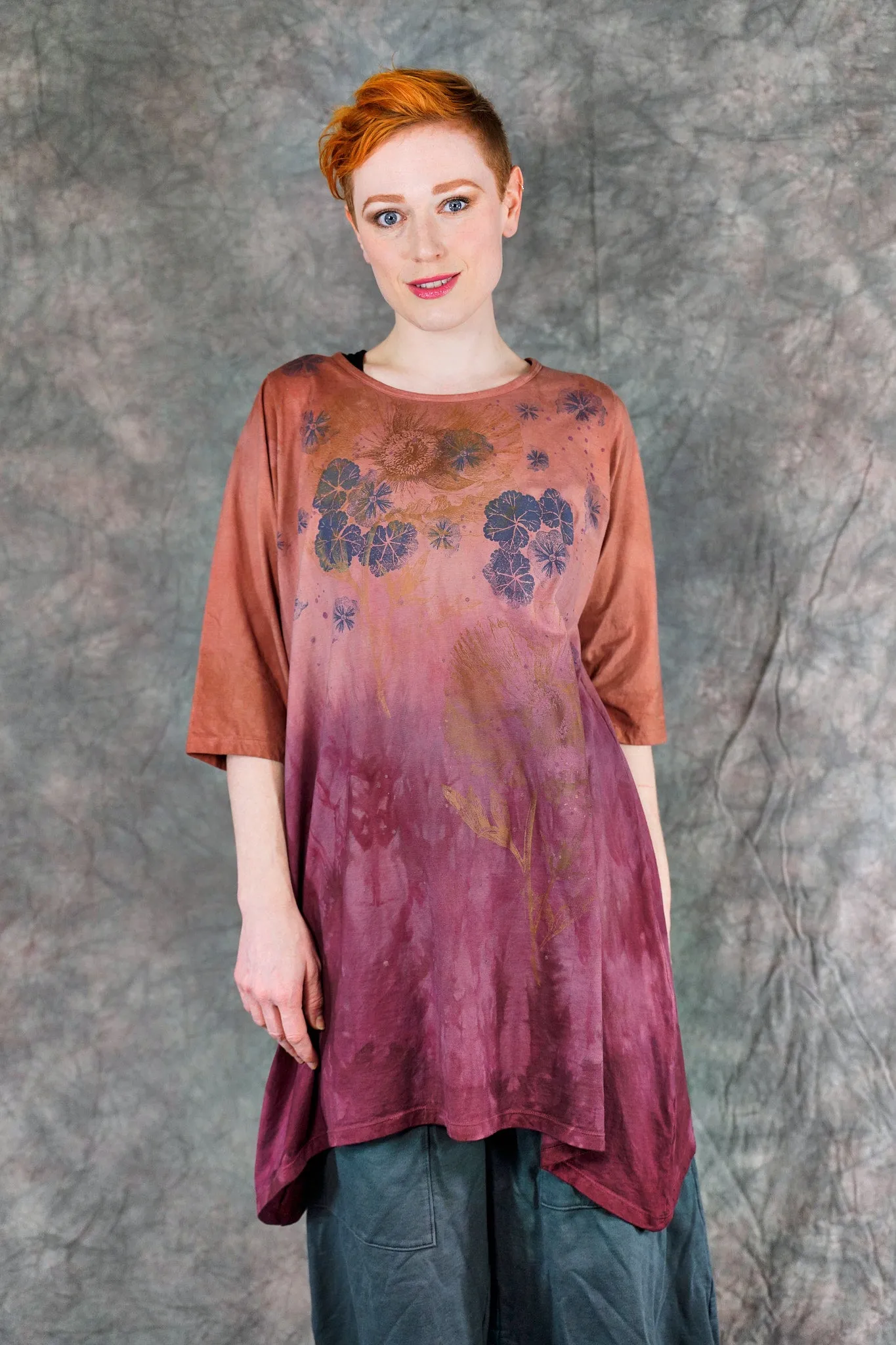 2359 Wander Tunic Citrus & Wine-P