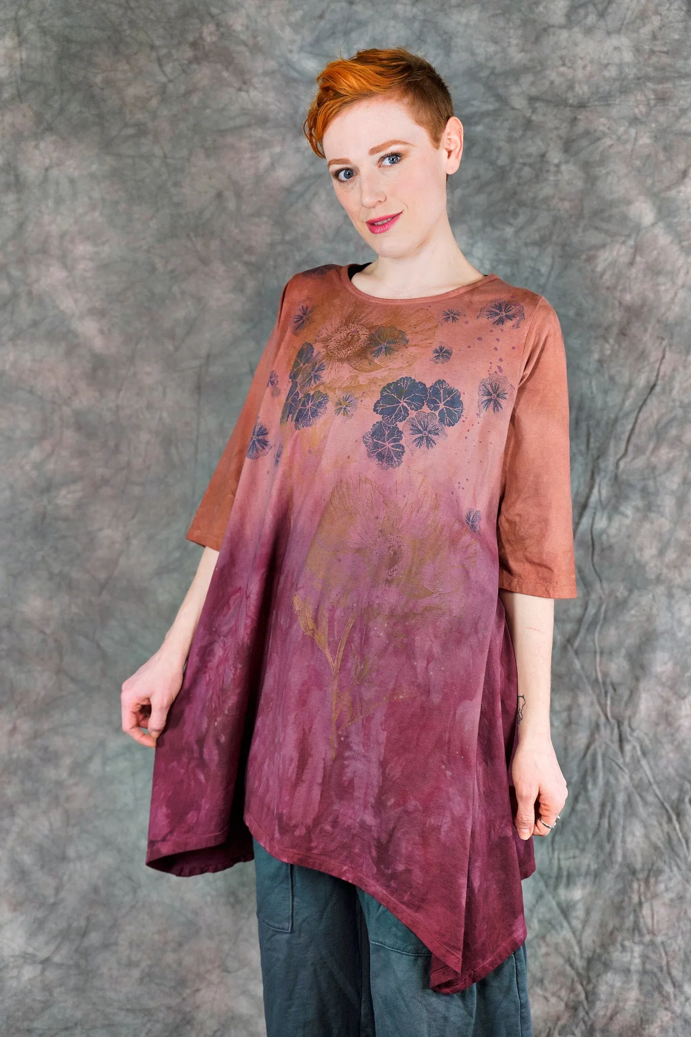2359 Wander Tunic Citrus & Wine-P