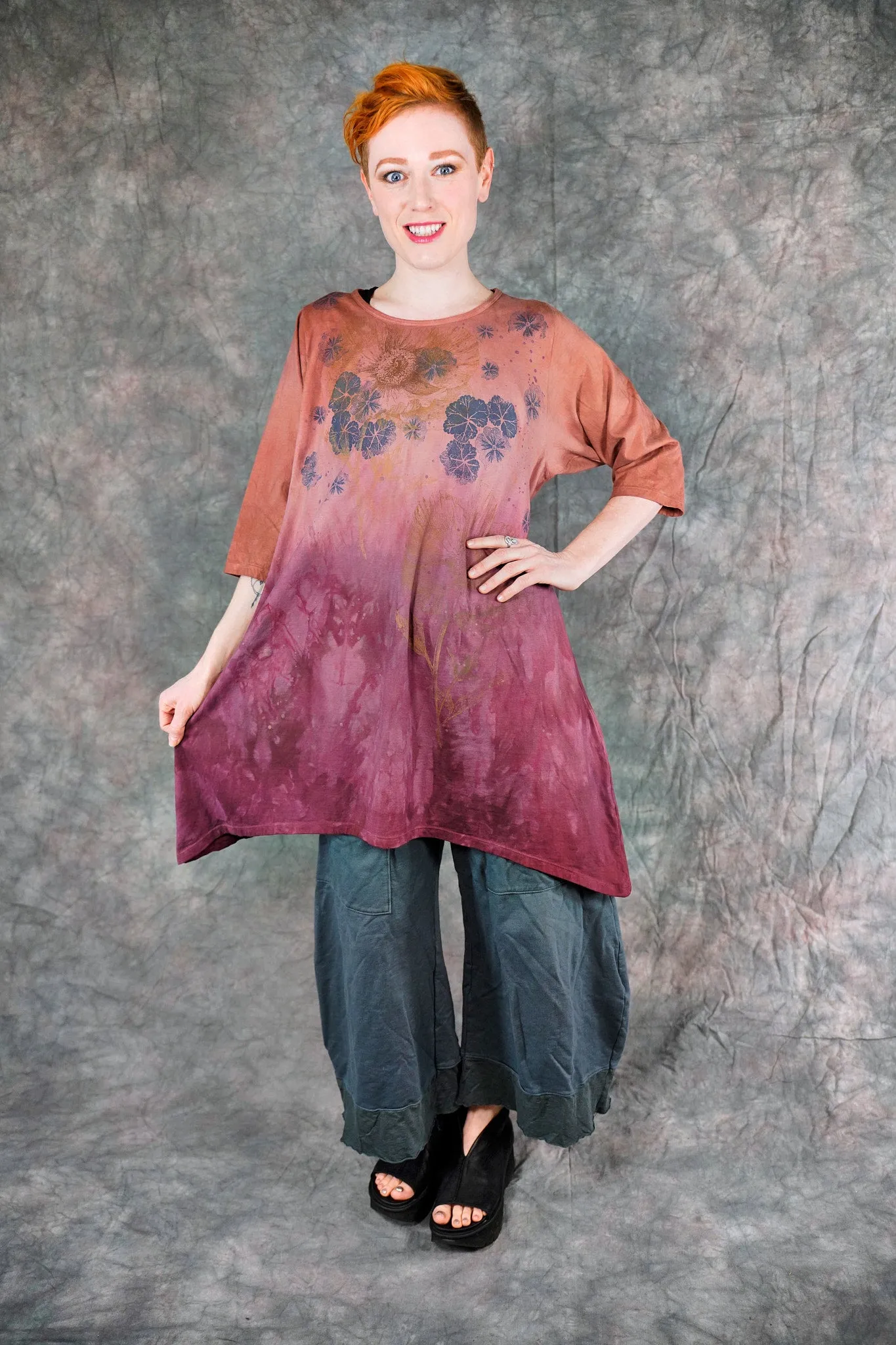 2359 Wander Tunic Citrus & Wine-P