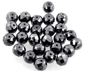 25 Pcs Black Diamond beads AAA Quality 100% Certified