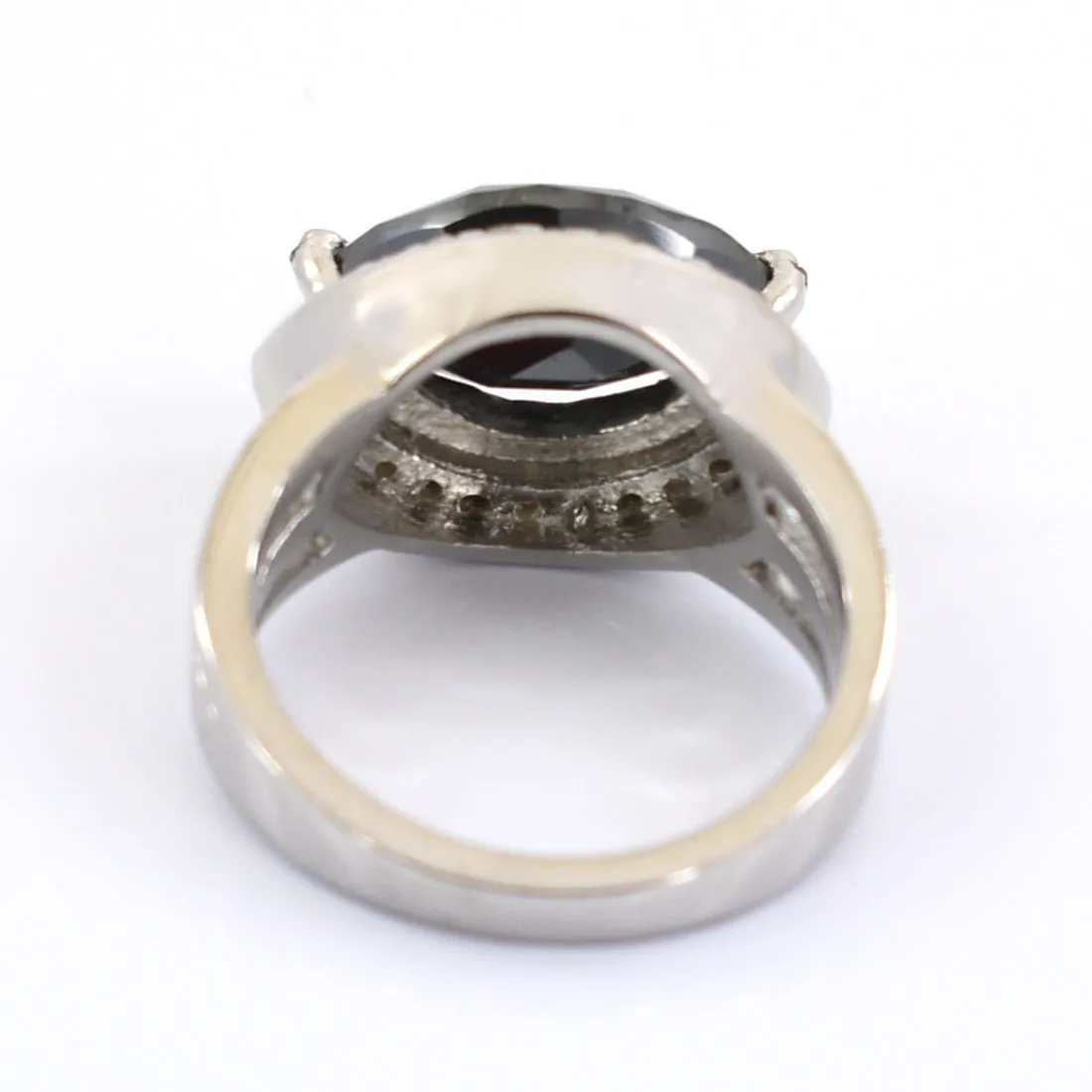 4.60 Ct Certified Amazing Black Diamond Ring with Diamond Accents, Designer Look & Great Shine