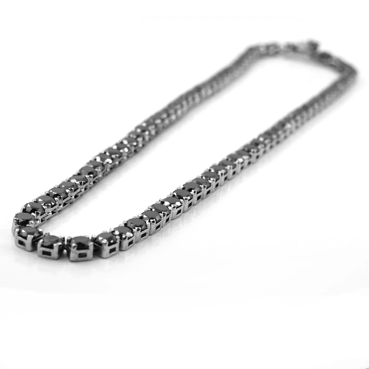 5 mm Unisex Tennis Necklace With Tennis Bracelet In 925 Silver, Amazing Shine & Luster ! WATCH VIDEO