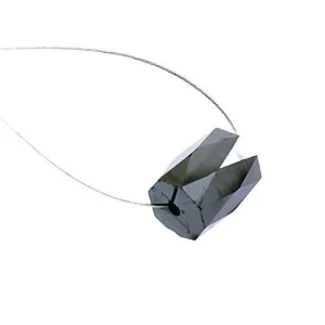 6.45 Carats Pipe Cut Black Diamond Bead AAA Certified