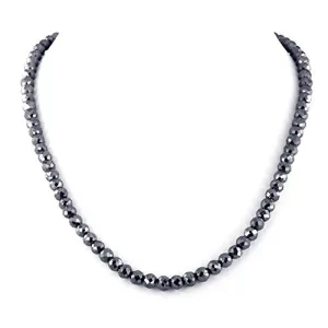 7 mm Chris Bosh Black Diamond Necklace in 925 Silver Clasp, AAA Certified! Gift for Wedding & Amazing Shine