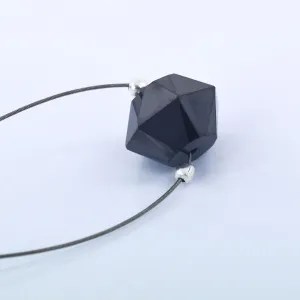 7.80 Carat Loose Black Diamond Fancy Shape Drilled Beads For Making Jewelry