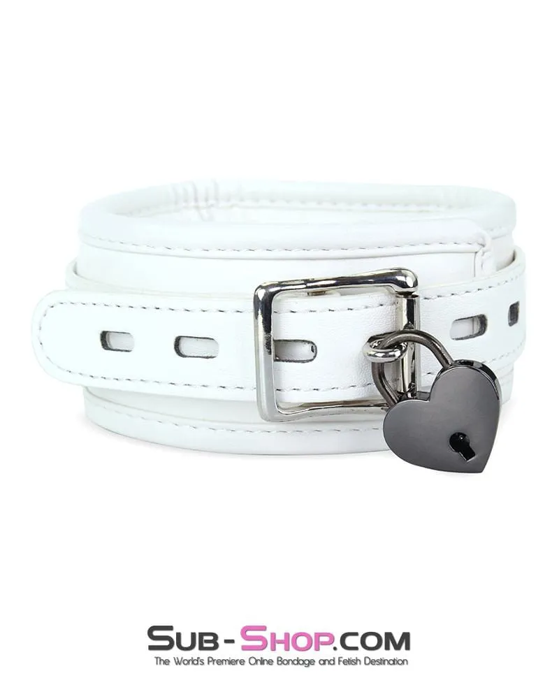 9725AE      Black Chrome Heart Bondage Gear Padlock