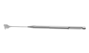 999R 10-014S Knapp Lacrimal Sac Retractor, Blunt 4 x 8.00 mm Four Prongs Tip, Length 140 mm, Stainless Steel