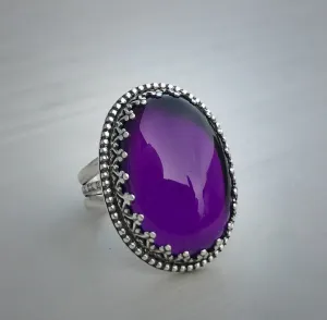 Amethyst Cocktail Ring