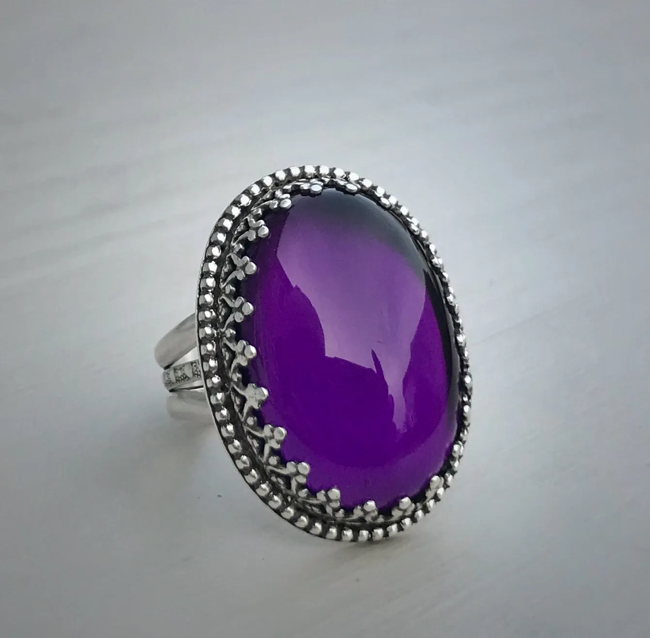 Amethyst Cocktail Ring