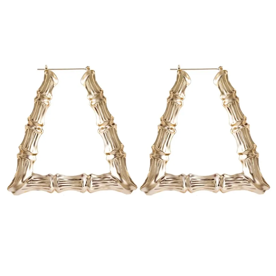 Bamboo Square Hoops