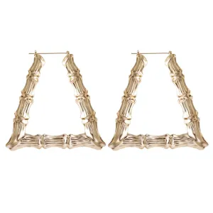 Bamboo Square Hoops