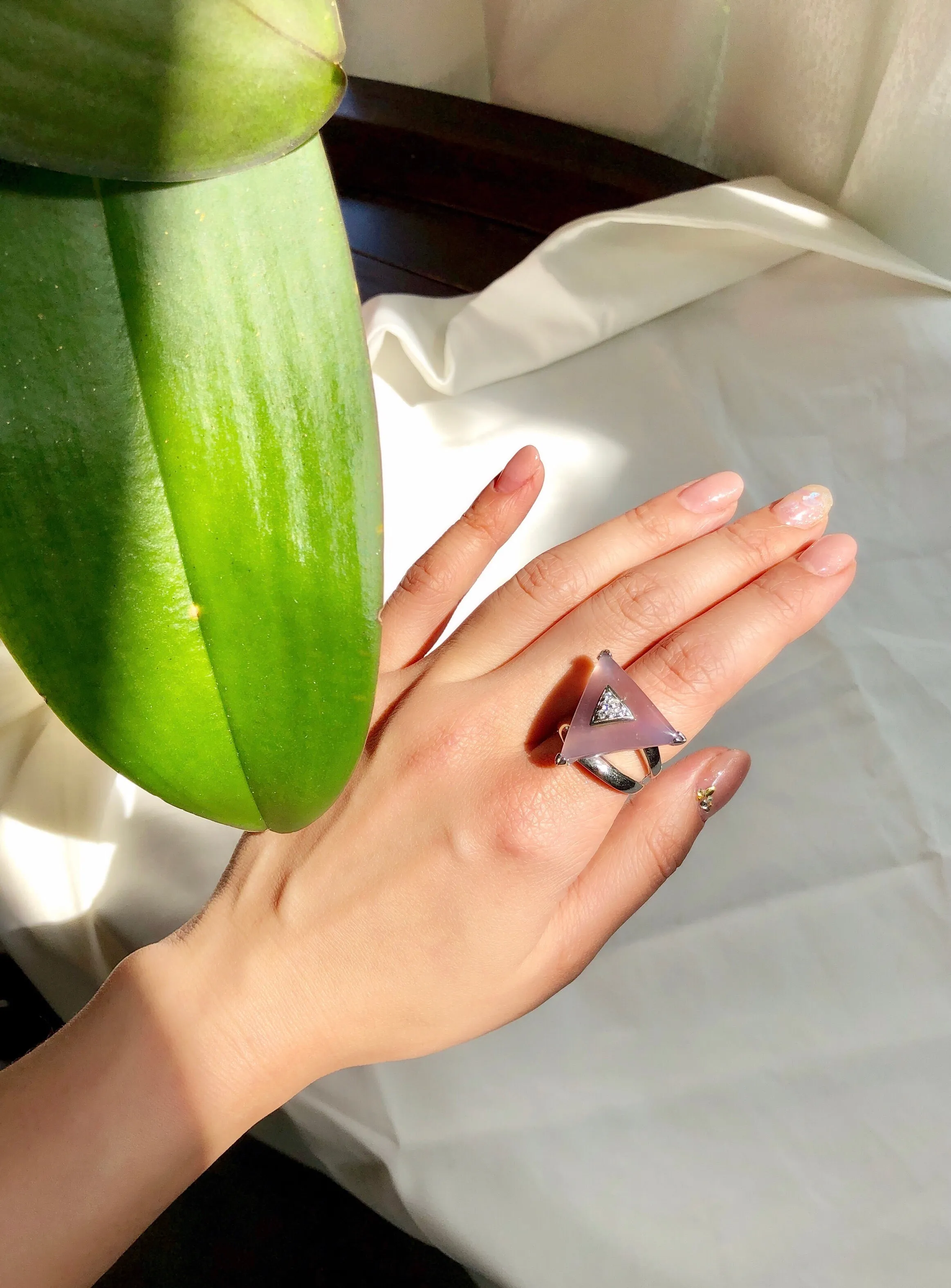 Bermuda Lavender Jade Statement Ring
