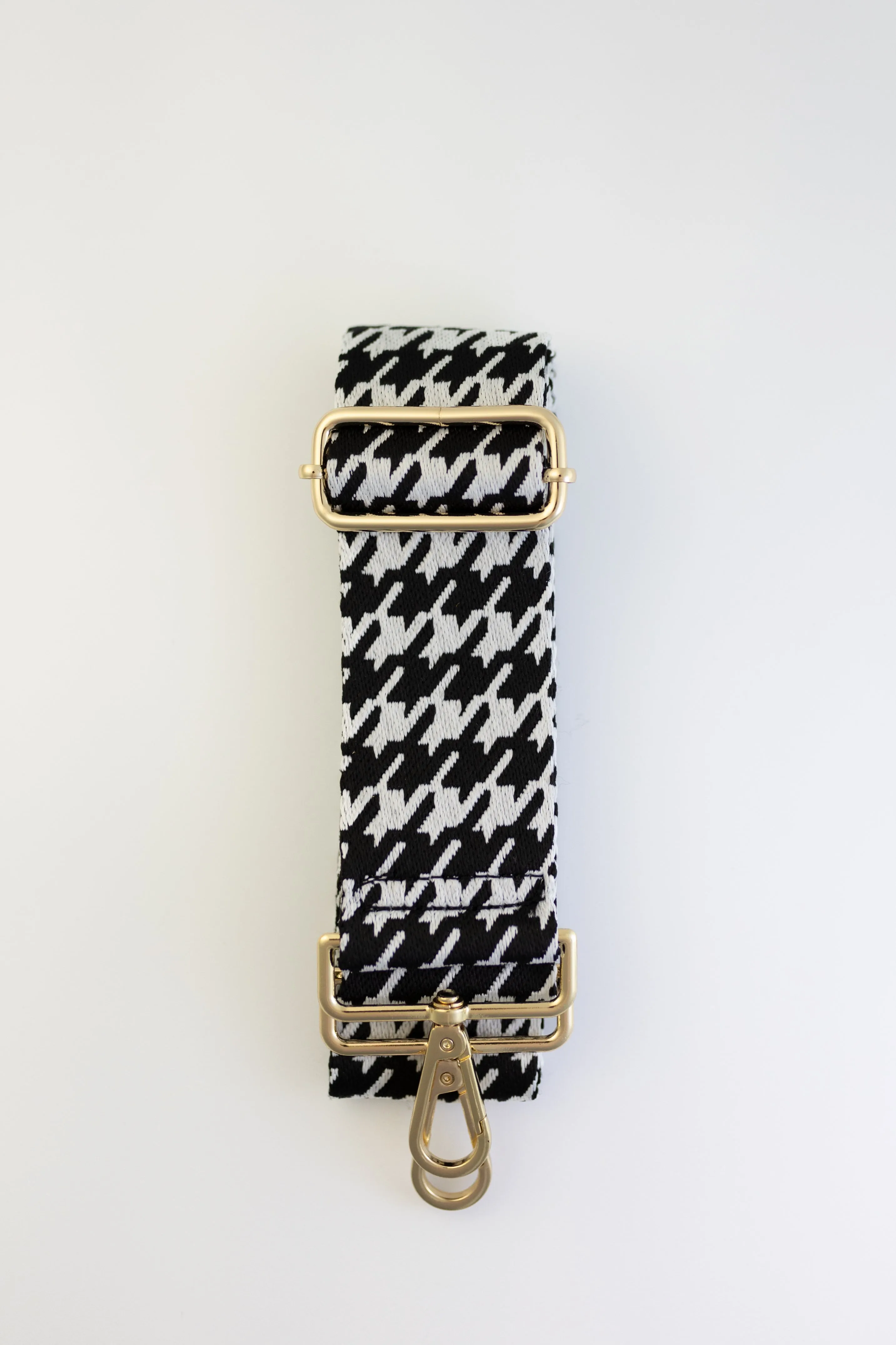 Black and White Houndstooth Strap
