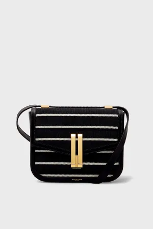 Black Breton Stripe Canvas Vancouver Bag