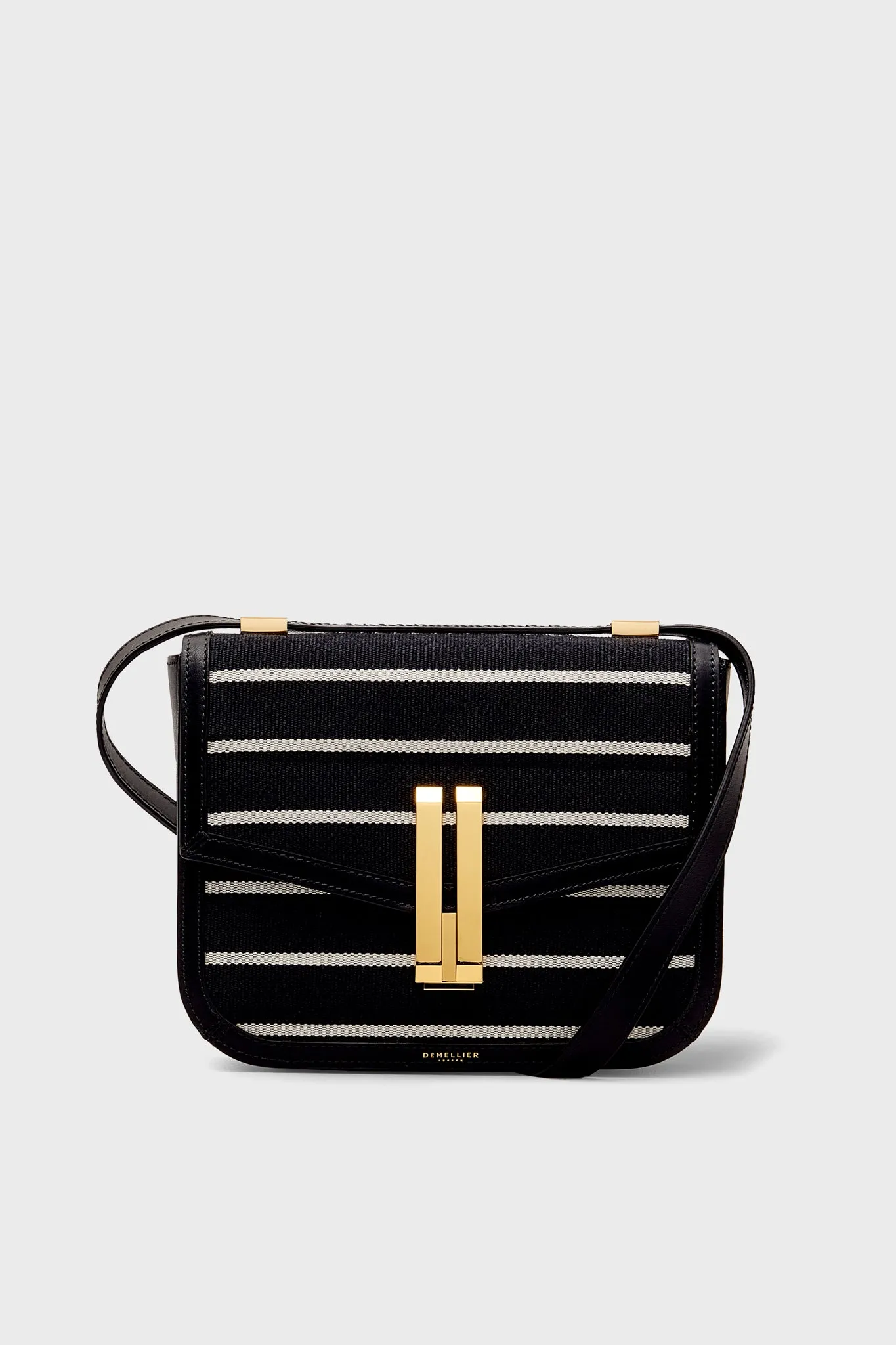 Black Breton Stripe Canvas Vancouver Bag
