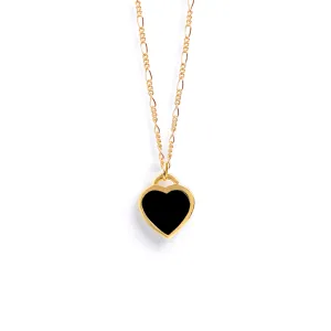 Black Onyx Queen of Hearts Necklace