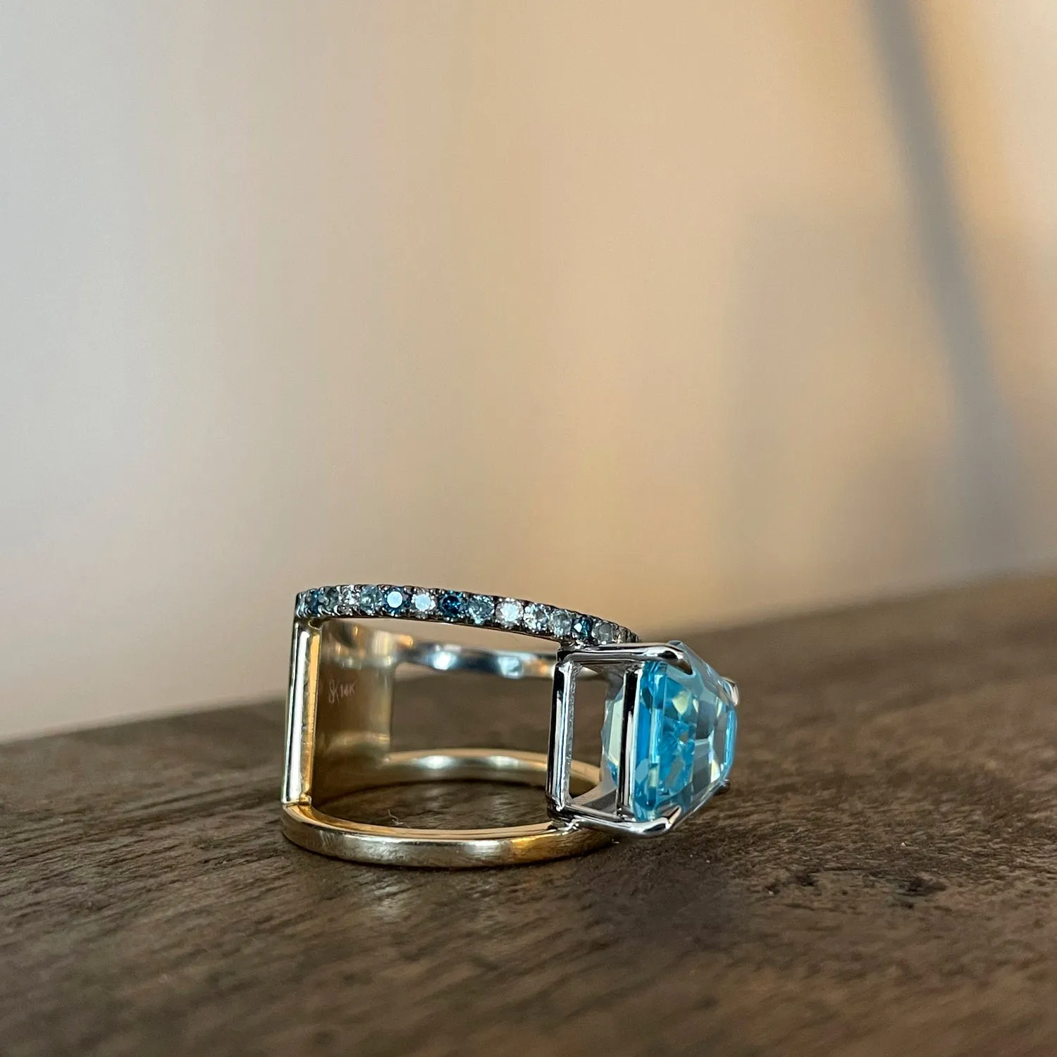 Blue Topaz PERA Ring