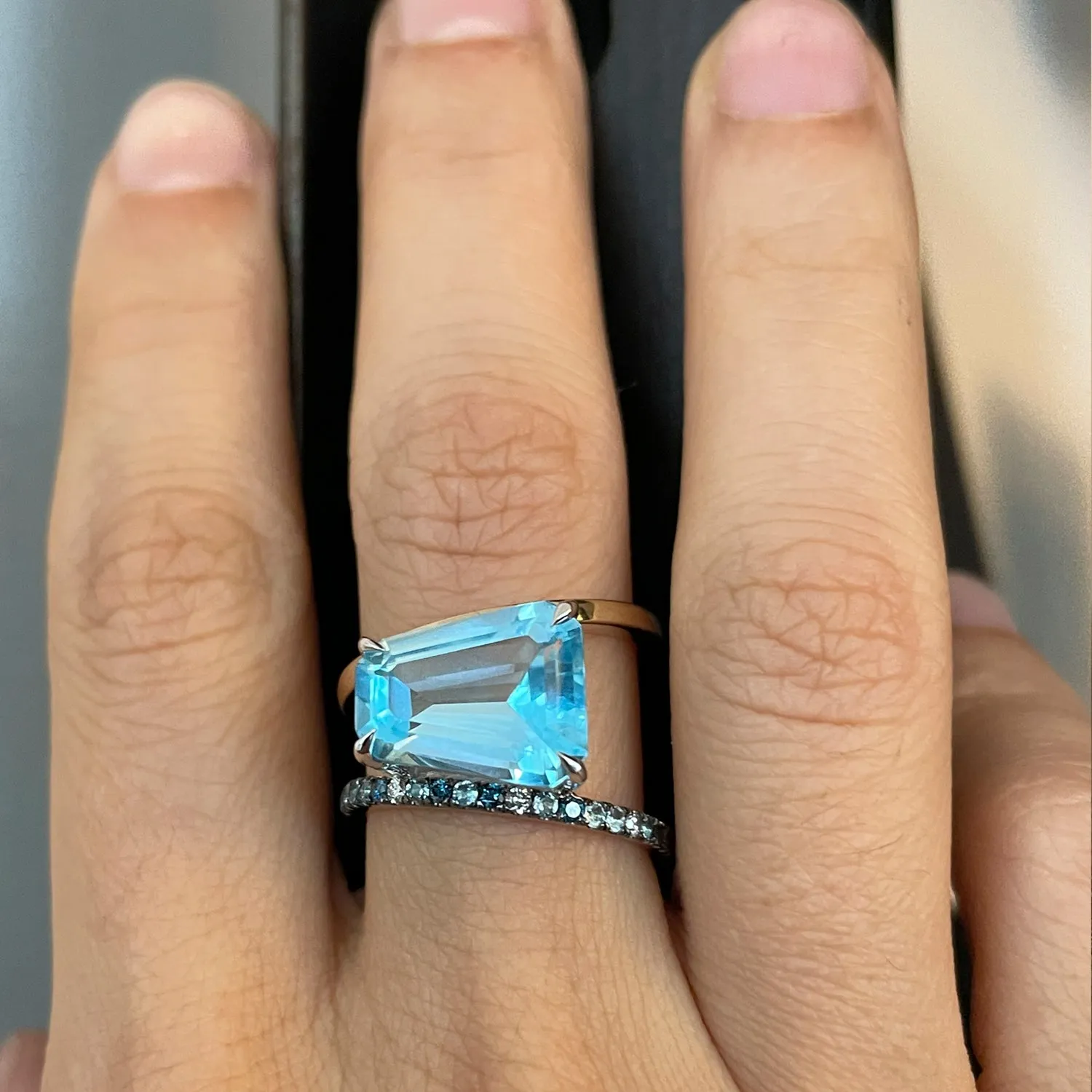 Blue Topaz PERA Ring