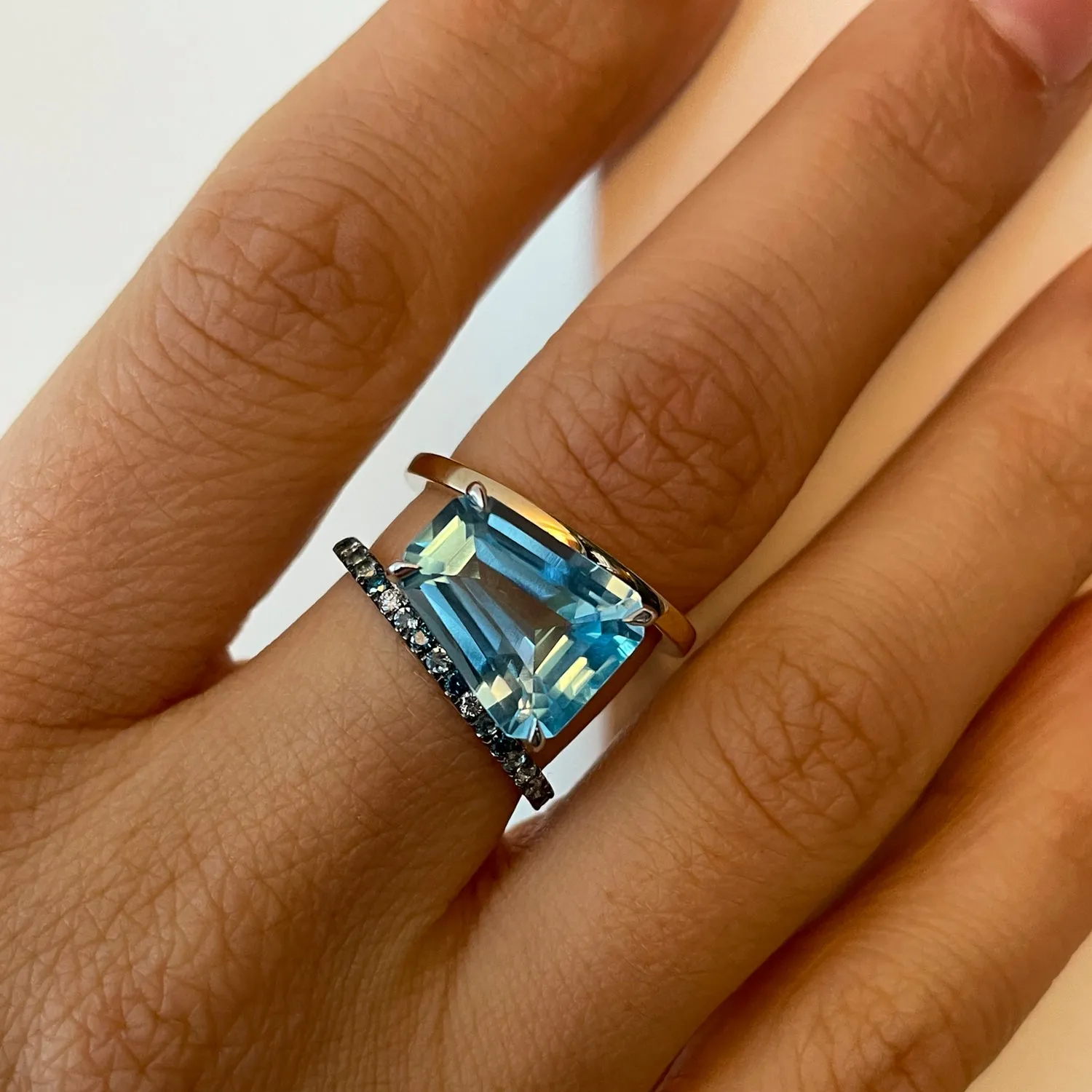 Blue Topaz PERA Ring