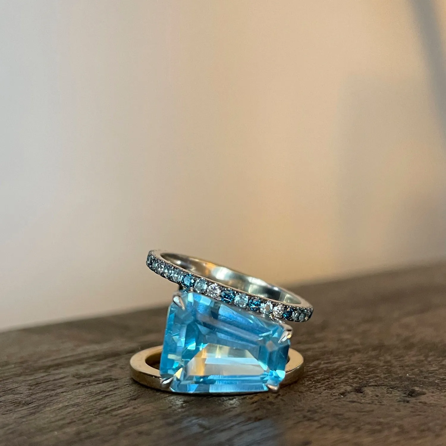 Blue Topaz PERA Ring