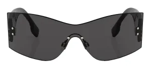 Burberry BELLA BE 3137 110987 Rimless Plastic Grey Sunglasses with Grey Lens