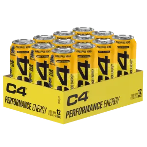 C4 Energy Carbonated Pineapple Head - 12x500ml.
