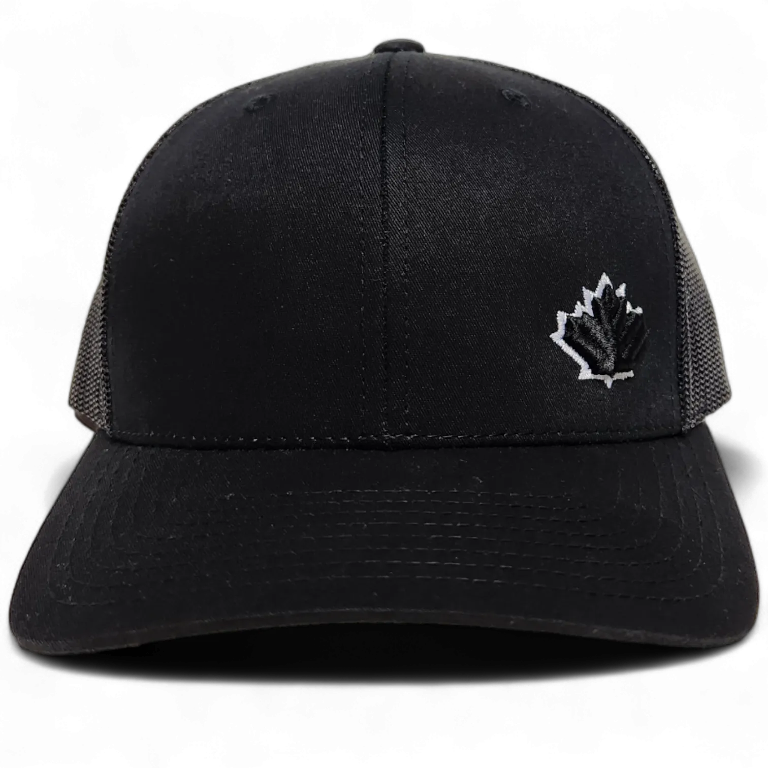 Canada Trucker Cap Black White