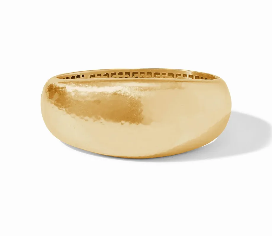 Catalina Statement Hinge Bangle - Gold
