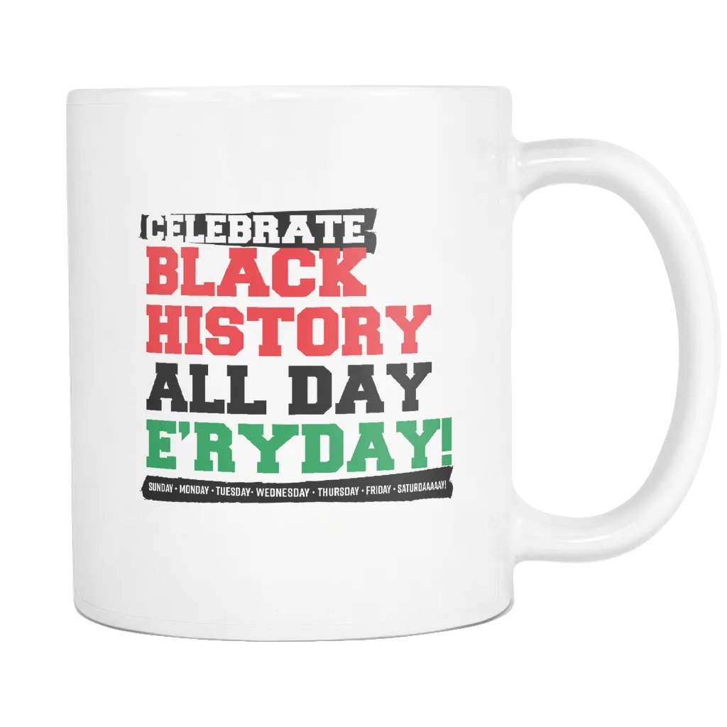 Celebrate Black History White 11oz Mug