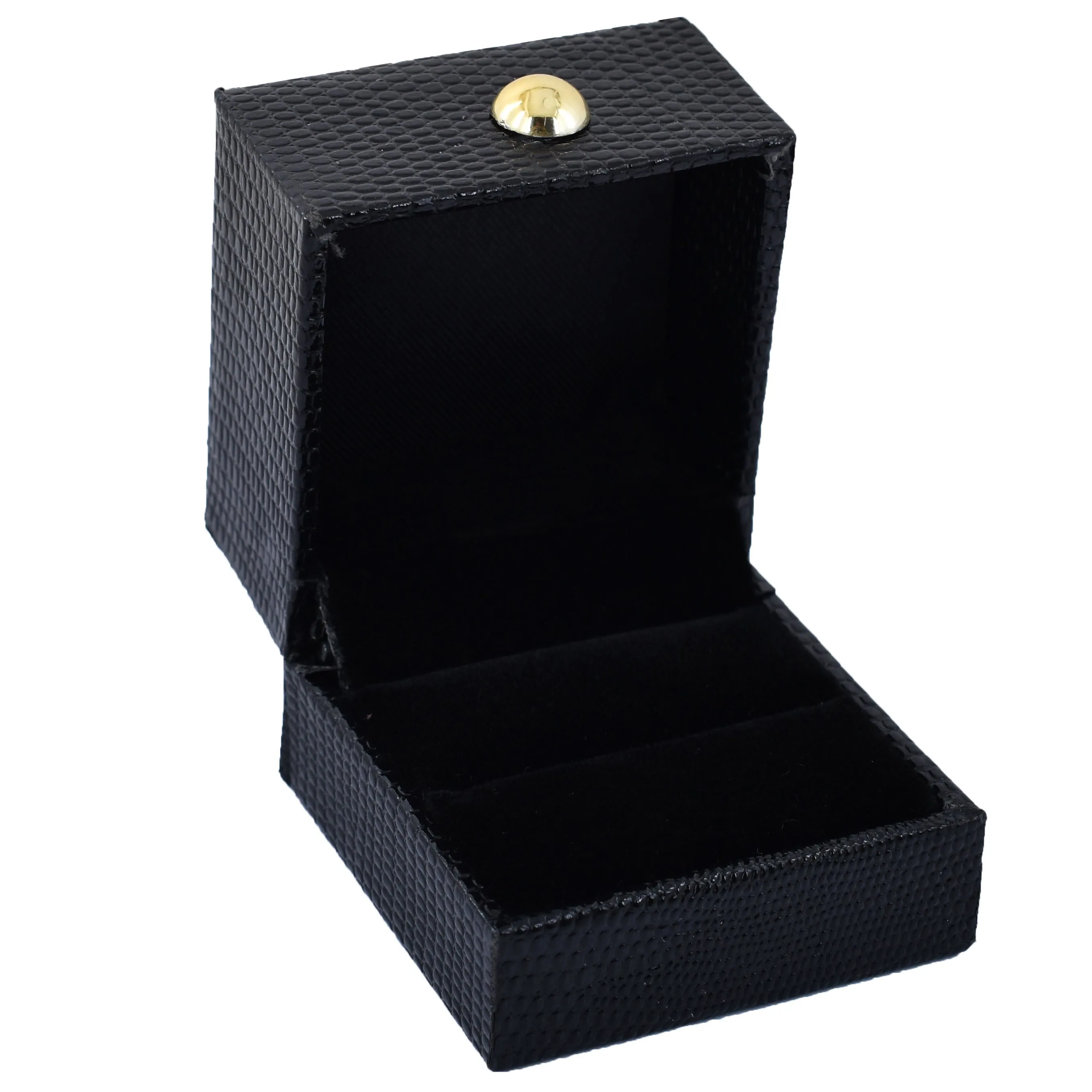 Certified Round Brilliant Cut Black Diamond Solitaire Studs in Rose Gold Finish, Ideal Gift for Anniversary, Birthday