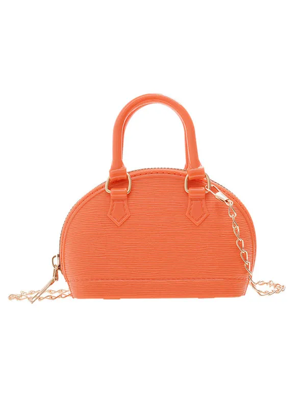 Chains Geometric Zipper Crossbody Bags Satchels