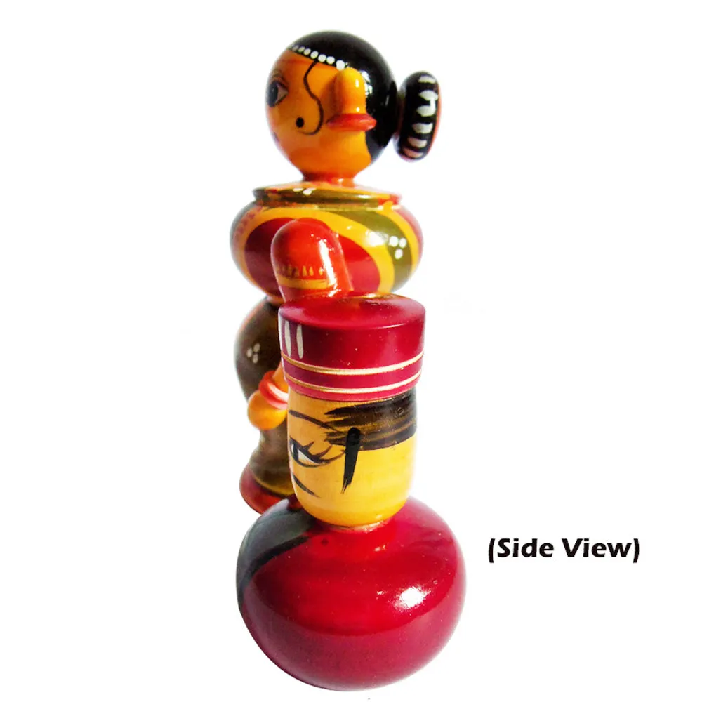 Chanapatna Wooden King and Queen Toys