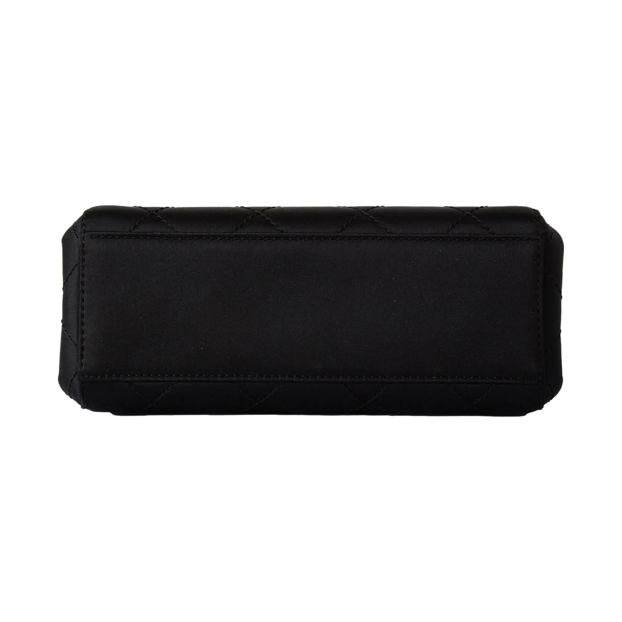 Chanel Black Satin Framed Chain Bag
