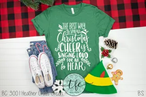 {Christmas Cheer} screen print tee