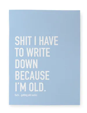 Classy Cards - Notebook | Because I'M Old