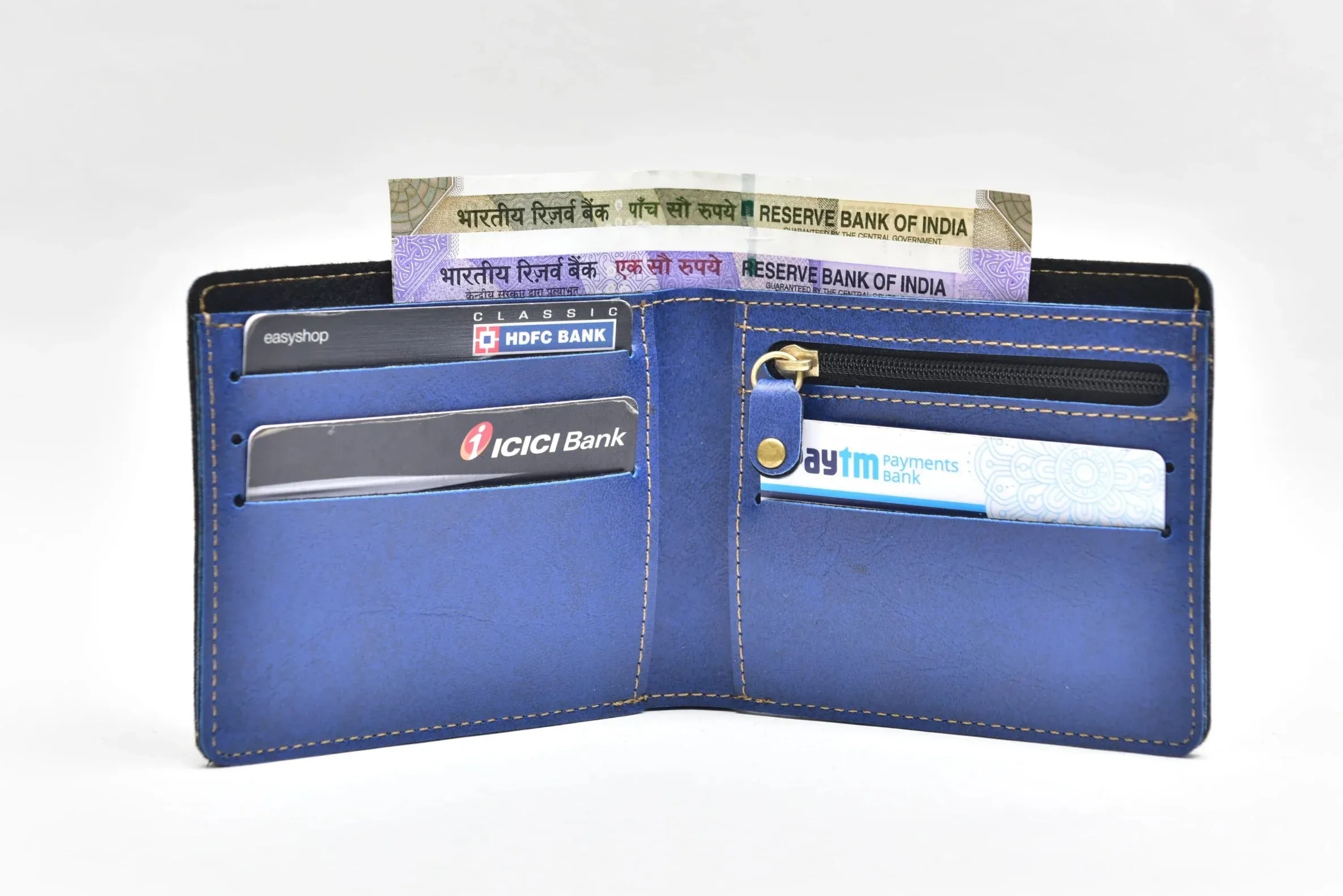Classy Leather Customized All in One Men's Combo (4 pcs) - Royal Blue