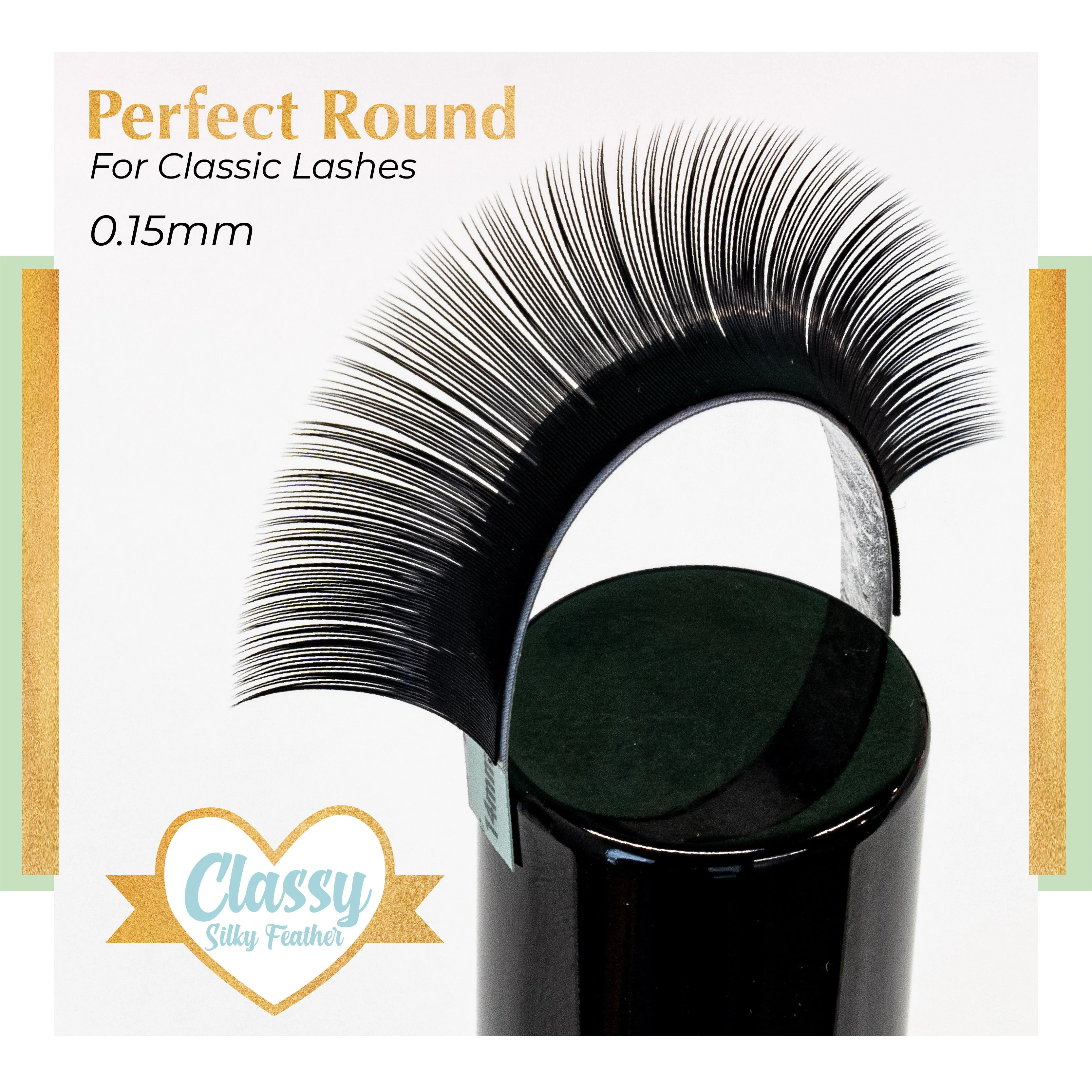 Classy Silk Feather - C Curl - Round