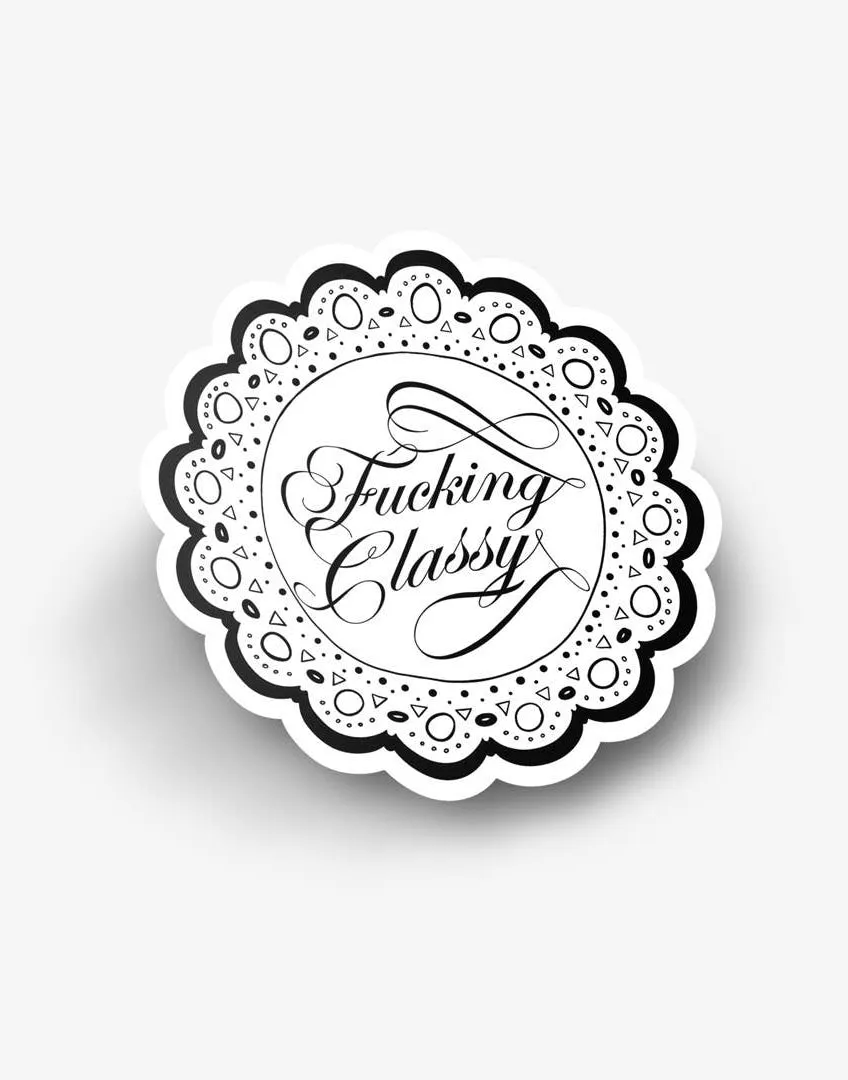 Classy Sticker