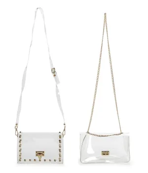 Clear Picture See Through Bags w/ Gold Hardware