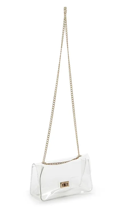 Clear Picture See Through Bags w/ Gold Hardware