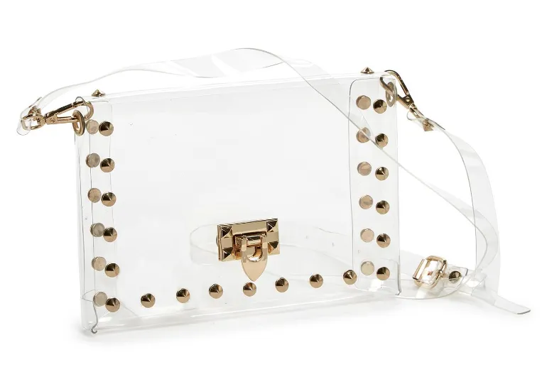 Clear Picture See Through Bags w/ Gold Hardware