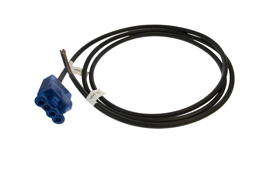 Click CT742 6A 4 Pole Connector 0.75mm LSZH To FE 2M Black