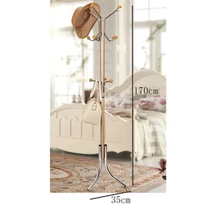 Coat Stand Rack Stainless Steel Simple Assembly Hangers Landing Creative Racks